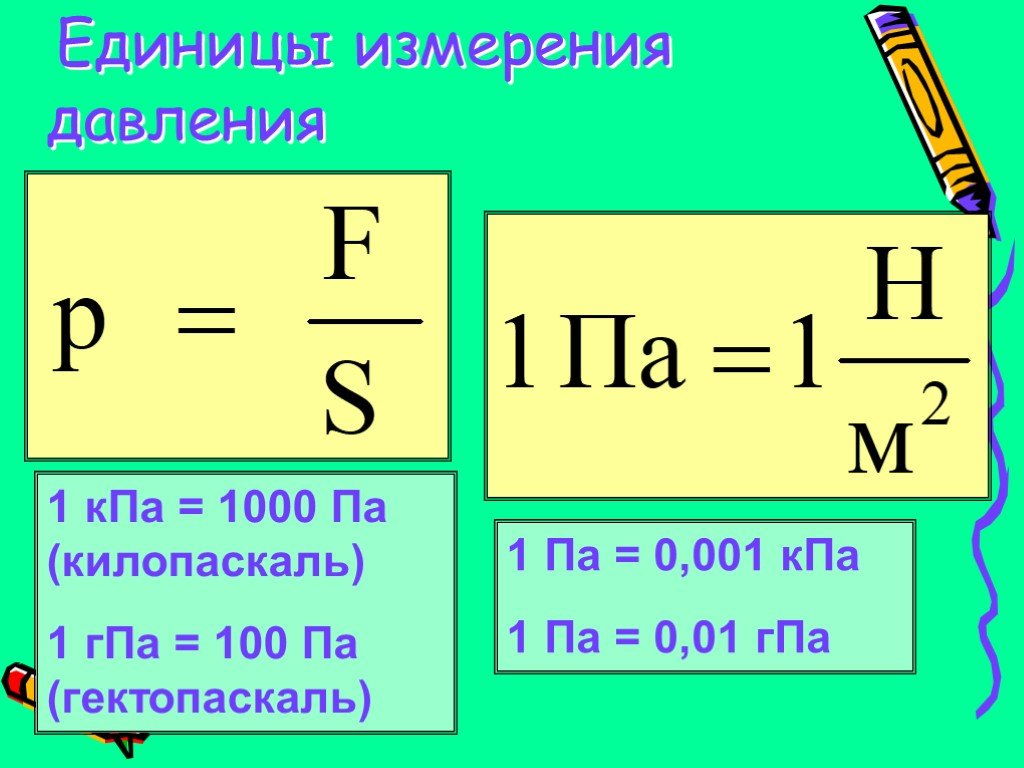 Паскаль единица измерения си