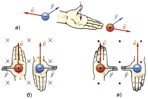 Правило левой руки физика рисунок
